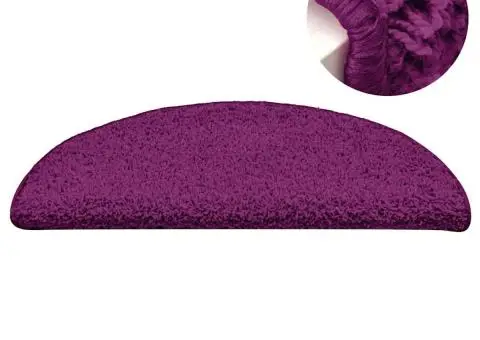 Covorașe pentru trepte scară, 15 buc., roz, 56x17x3 cm - 4/5