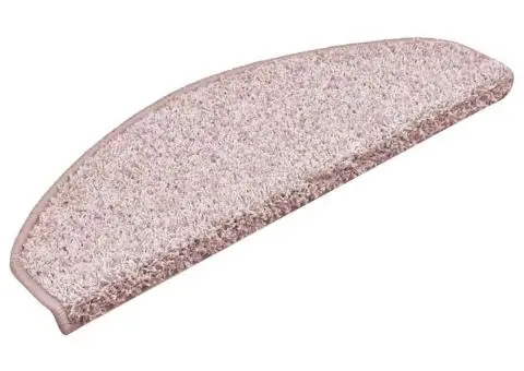 Covorașe pentru trepte scară, 15 buc., roz deschis, 65x21x4 cm - 3/5