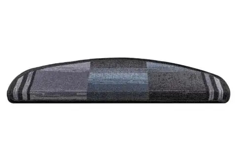 Covorașe scări autoadezive, 15 buc., negru și gri, 65x21x4 cm - 3/5