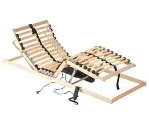 vidaXL Bază de pat electrică cu șipci, 28 șipci, 7 zone, 90 x 200 cm