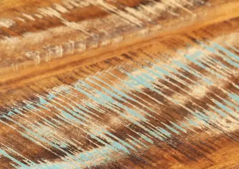 Măsuță de cafea, negru, 68x68x30 cm, lemn masiv reciclat - 4/5