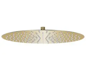 vidaXL Cap de duș tip ploaie rotund, auriu, 40 cm, oțel inoxidabil