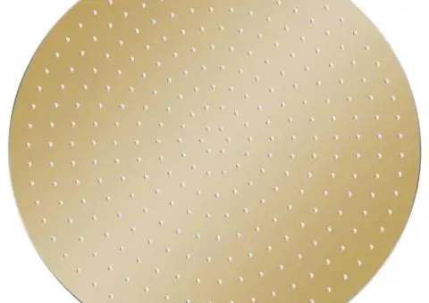 Cap de duș tip ploaie rotund, auriu, 40 cm, oțel inoxidabil - 2/5