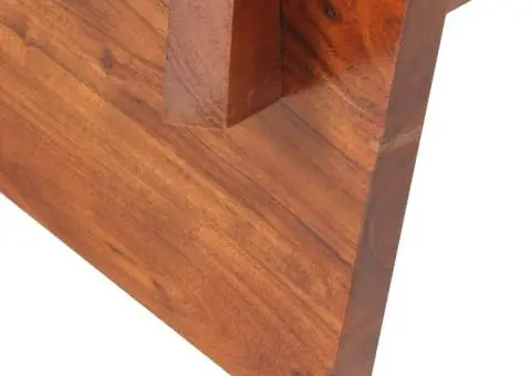 Măsuță de cafea, 60 cm, lemn masiv de acacia - 4/5