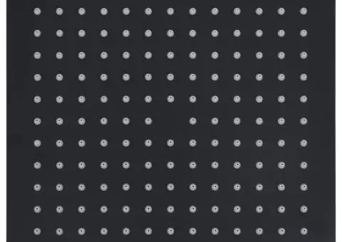 Cap de duș tip ploaie pătrat, negru, 30x30 cm, oțel inoxidabil - 2/5