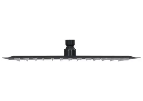 Cap de duș tip ploaie pătrat, negru, 30x30 cm, oțel inoxidabil - 3/5