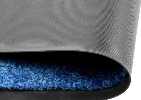 Covoraș de ușă lavabil, albastru, 90 x 120 cm - 2/5