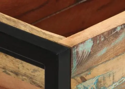 Jardinieră, 90 x 20 x 68 cm, lemn masiv reciclat - 4/5