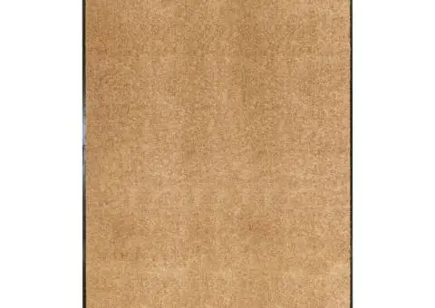 Covoraș de ușă lavabil, crem, 120 x 180 cm - 1/5