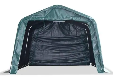 Cort de animale detașabil verde închis 3,3x4,8m PVC 550g/m² - 2/5