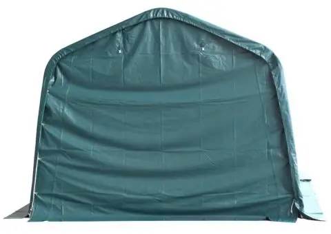 Cort de animale detașabil verde închis 3,3x4,8m PVC 550g/m² - 3/5
