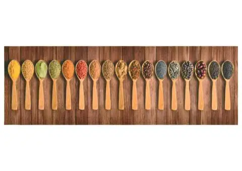 Covoraș de bucătărie, lavabil, model linguri, 45x150 cm - 2/5