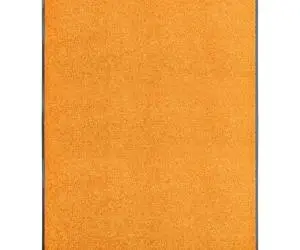 vidaXL Covoraș de ușă lavabil portocaliu 90x120 cm