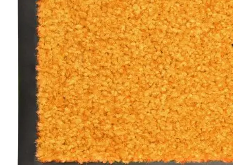 Covoraș de ușă lavabil portocaliu 90x120 cm - 5/5