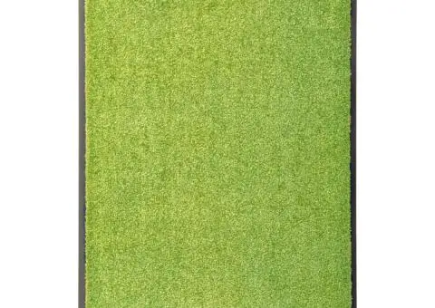 Covoraș de ușă lavabil, verde, 60 x 90 cm - 1/5