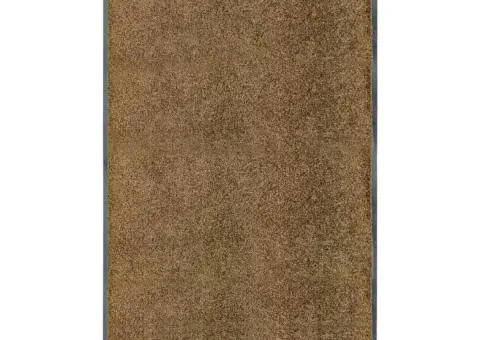 Covoraș de ușă lavabil, maro, 90x150 cm - 1/5