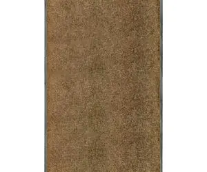 vidaXL Covoraș de ușă lavabil, maro, 90x150 cm