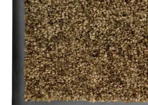 Covoraș de ușă lavabil, maro, 90x150 cm - 5/5