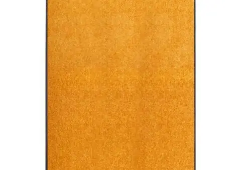 Covoraș de ușă lavabil, portocaliu, 120 x 180 cm - 1/5