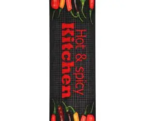 vidaXL Covoraș de bucătărie lavabil, model Hot & Spicy, 60 x 180 cm