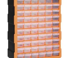 vidaXL Organizator cu 60 de sertare, 38 x 16 x 47,5 cm