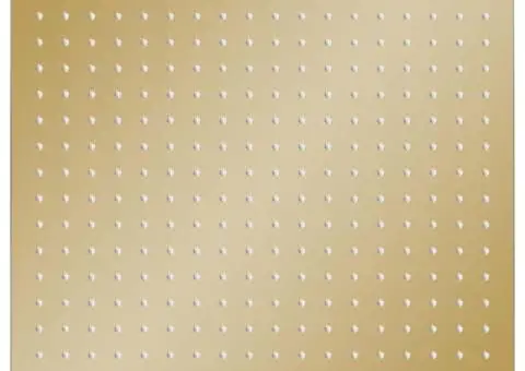 Cap de duș tip ploaie pătrat, auriu, 50x50 cm, oțel inoxidabil - 2/5