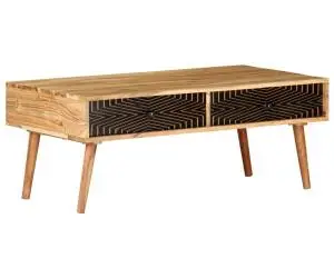 vidaXL Măsuță de cafea, 100x50x39 cm, lemn masiv de acacia