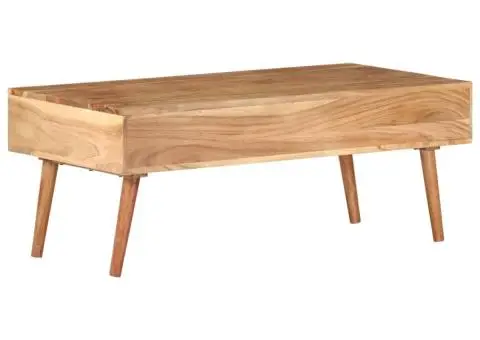 Măsuță de cafea, 100x50x39 cm, lemn masiv de acacia - 3/5