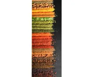 vidaXL Covoraș de bucătărie, lavabil, model condimente, 45x150 cm