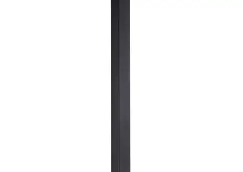 Braț suport de duș, pătrat, negru, 40 cm, oțel inoxidabil 201 - 3/5