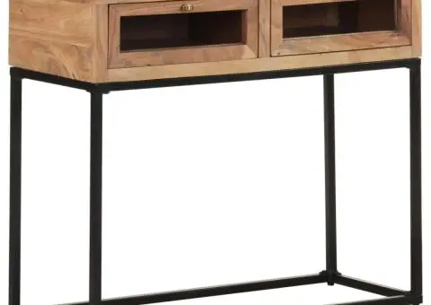 Masă consolă, 90x35x76 cm, lemn masiv de acacia - 1/5