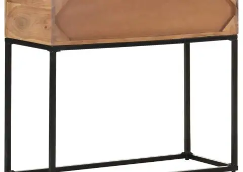 Masă consolă, 90x35x76 cm, lemn masiv de acacia - 4/5