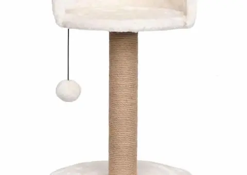 Ansamblu pentru pisici cu stâlp de zgâriat 49 cm iarbă de mare - 3/5