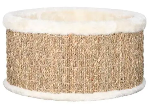 Coș rotund pentru pisici, 36 cm, iarbă de mare - 3/5