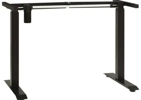 Cadru de birou electric motorizat, înălțime reglabilă, negru - 1/5