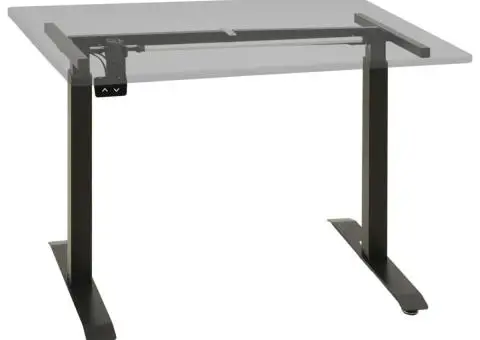 Cadru de birou electric motorizat, înălțime reglabilă, negru - 2/5