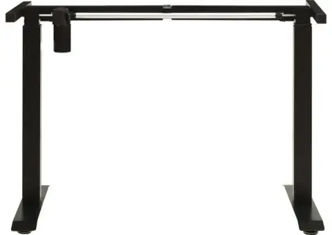 Cadru de birou electric motorizat, înălțime reglabilă, negru - 3/5