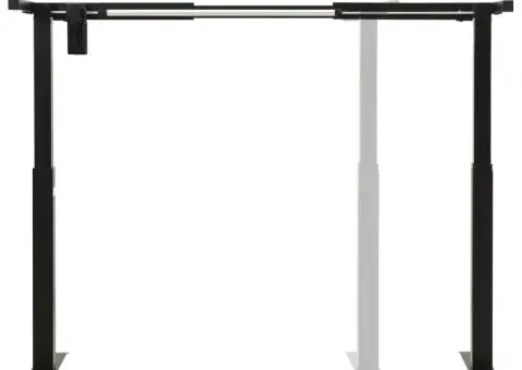 Cadru de birou electric motorizat, înălțime reglabilă, negru - 5/5