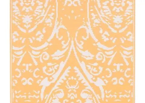 Covor de exterior, ARAKIL portocaliu/alb, 80x150 cm, PP - 4/5