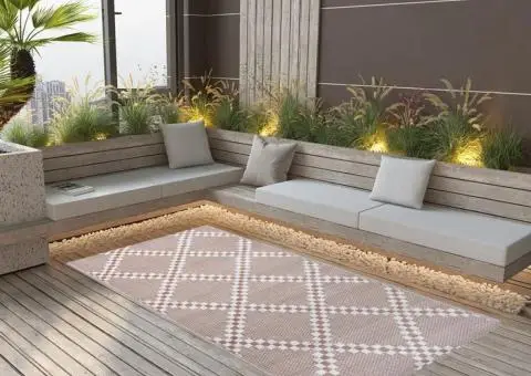 Covor de exterior, ARAKIL maro, 160 x 230 cm, PP - 1/5