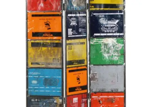 Separator de cameră, multicolor, 45x17x167 cm, fier - 1/5