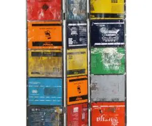 vidaXL Separator de cameră, multicolor, 45x17x167 cm, fier