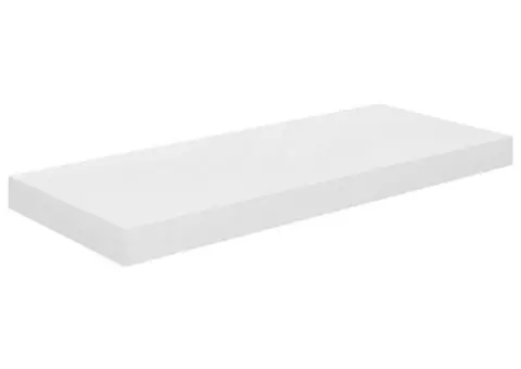 Rafturi de perete, 4 buc., alb extralucios, 60x23,5x3,8 cm, MDF - 4/5