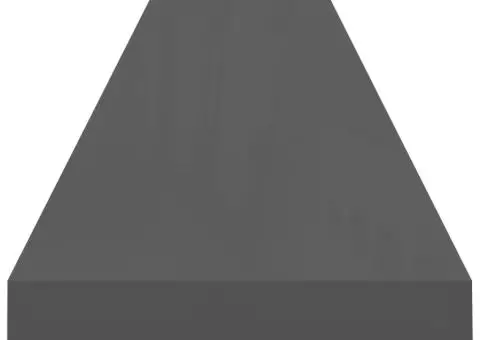 Rafturi de perete, 2 buc., gri extralucios, 120x23,5x3,8 cm MDF - 5/5