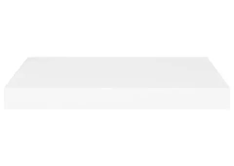 Rafturi de perete suspendate, 2 buc., alb, 50x23x3,8 cm, MDF - 4/5