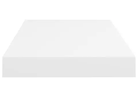 Rafturi de perete suspendate, 2 buc., alb, 50x23x3,8 cm, MDF - 5/5