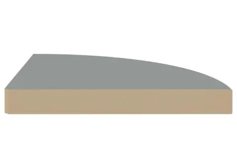 Rafturi colțar de perete, 4 buc., gri, 35 x 35 x 3,8 cm, MDF - 5/5