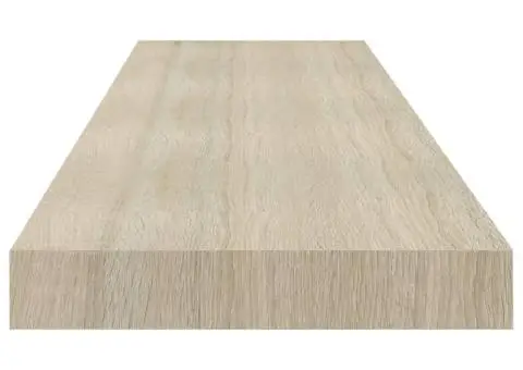 Raft de perete suspendat, stejar, 90x23,5x3,8 cm, MDF - 5/5