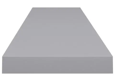 Rafturi de perete suspendate, 2 buc., gri, 120x23,5x3,8 cm, MDF - 5/5