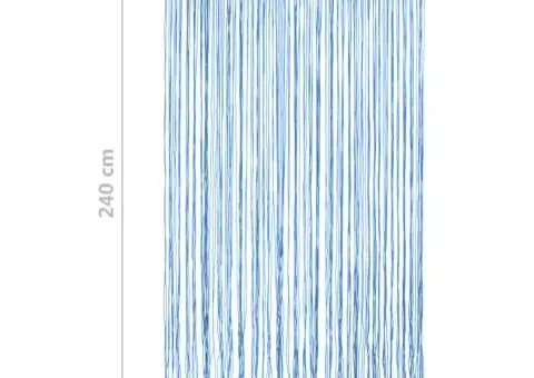 Perdea macrame, albastru, 140 x 240 cm, bumbac - 5/5